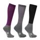 Hy Sport Active Riding Socks - Amethyst Purple/Pencil Point Grey/Black - Child 12-4 - Pack of 3
