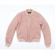 RESERVED Womens Pink Bomber Jacket Jacket Size 8 Zip