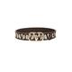 Valentino Garavani Sculpture Monogram Belt in Naturale Nero & Fondant - Beige. Size 75 (also in 100, 65, 70, 80, 85, 90, 95).