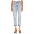 GRLFRND Karolina High Rise Straight Crop in Queens - Blue. Size 31 (also in 27, 29, 30, 32).