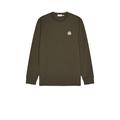 Moncler Long Sleeve T-Shirt in Olive - Olive. Size M (also in L, S).