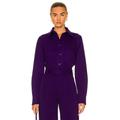 Bottega Veneta Grain De Poudre Shirt in Unicorn - Purple. Size 36 (also in 34).