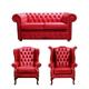 Chesterfield 2 Seater Sofa + 1 x Mallory Wing Chair + 1 x…