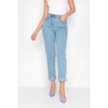 Lts Tall Blue Diamante Embellished Pocket Una Stretch Mom Jeans Ex Long > 18 Lts | Tall Women's Mom & Boyfriend Jeans