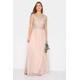 Lts Tall Blush Pink Sequin Hand Embellished Maxi Dress 28 Lts | Tall Women's Occasion Dresses