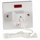 KnightsBridge 45 Amp Double Pole Ceiling Pullcord Switch with Neon