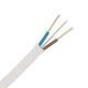 Zexum White 4mm 32A 2 Core & Earth Brown Blue Fire Resistant Rated BASEC Approved Power Cable - 100 Meter