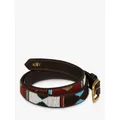 KOY Maasai Mwezi Narrow Belt, Turquoise/Gold