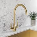 Tamara Twin Lever Brass Kitchen Tap