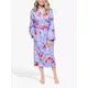 Cyberjammies Carrie Floral Print Dressing Gown, Lilac Mix