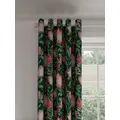 Sanderson King Protea Pair Lined Eyelet Curtains, Teal