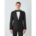 John Lewis Peak Lapel Basket Weave Dinner Jacket, Black