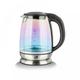 Neo 2200W 1.7L Colour-Changing Rainbow-Effect Glass Jug Kettle - Black