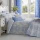 Homescapes Blue French Toile Patterned Bedspread, 200 x 200 cm