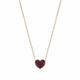 Nomination Rose Gold & Red Crystal Heart Easychic Necklace - 46cm