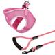Bunty Voyage Harness Large Pink and Clip-on Rope Lead X-large Pink