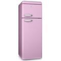 Swan SR11010PN Retro 208L Top Mount Fridge Freezer - Pink