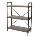 Core Products Gela Loft 3 Tier Bookshelf with Pipe Design Uprights