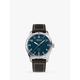 Alpina AL-525NW4S26 Unisex Alpina Startimer Pilot Automatic Leather Strap Watch, Blue/Brown