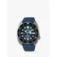 Seiko SRPF77K1 Men's Prospex Save The Ocean Automatic Date Silicone Strap Watch, Blue