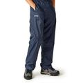 Regatta Kids Pack-it Waterproof Over-trousers - Dark Blue, Dark Blue, Size 3-4 Years