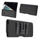 DFV mobile Case Metal Belt Clip Horizontal Textile and Leather with Card Holder for HTC Desire 526G Dual Black