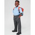 Everyday Boys 2 Pack Pull On School Trousers - Grey, Grey, Size Age: 14-15 Years