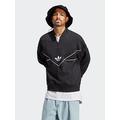 adidas Originals Adicolor Seasonal Archive Half-Zip Crew Sweatshirt - Black, Black, Size S, Men