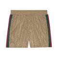 Gucci Waterproof Nylon GG Swim Shorts Camel