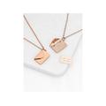 Treat Republic Personalised Secret Message Envelope Necklace - Rose Gold, Rose Gold, Women