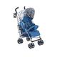 My Babiie MB02 Stroller Blue and Grey Chevron, Blue
