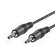 Roline 11.09.4503 Audio Cable, 3.5mm Stereo Plug, 3M, Blk