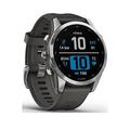 Garmin Fenix 7S Multisport Gps Watch - Silver With Graphite Band