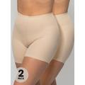 Maidenform 2 Pack Cover Your Bases Girlshort - Nude, Nude, Size S, Women