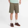 Timberland Squam Lake Stretch Chino Shorts For Men In Green Green, Size 36