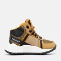 Timberland Solar Wave Lt Hiker For Toddler In Yellow Brown Kids, Size 7