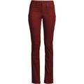 Straight Leg Jeans, Mid Rise, Women, size: 20/30, plus, Red, Cotton-blend/Poly-blend, by Lands' End