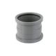 Soil Pipe Push Fit Double Socket Pipe Connector 110mm - Grey Plastic Brett Martin BS406G