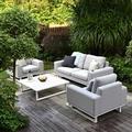 Maze Rattan Ethos 2 Seat Sofa Set with Coffee Table and Free Winter Cover -