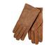 TOTES One Point Suede Gloves - Tan, Tan, Size L, Women