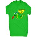 Gifteepix Fire Breathing Dragon Cute For Kids Green L (12-13 Years)