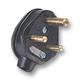 Honeywell P153Blk Plug, Round Pin, 15A, Black