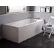 Nuie Linton 1400mm x 700mm White Square Single-Ended Bath Acrylic NBA404