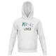 Music Lover Kids' Hoodie - White - 7-8 Years - White