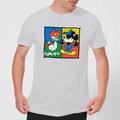Disney Mickey And Donald Clothes Swap Men's T-Shirt - Grey - XXL