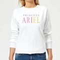 Disney The Little Mermaid Princess Ariel Women's Sweatshirt - White - L