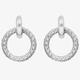 Hot Diamonds Woven Silver Open Circle Earrings DE691