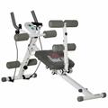 HOMCOM 2-IN-1 Core&Abdominal Trainers, Ab Trainer and Sit Up Bench, Core Muscle Trainer w/ Foam Roller, Adjustable Fitness Crunch Machine