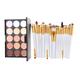 15-Piece Contour Palette and 20-Piece Brush Set, Three