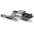 StarTech.com 2 Port PCI Express / PCI-e Parallel Adapter Card IEEE 1284 with Low Profile Bracket